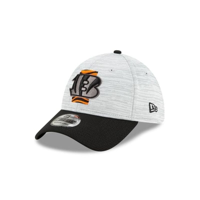 Black Cincinnati Bengals Hat - New Era NFL Official NFL Training 39THIRTY Stretch Fit Caps USA8564017